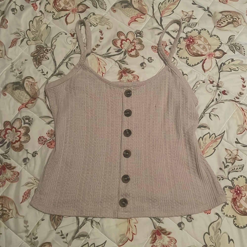 small, dusty pink tank top